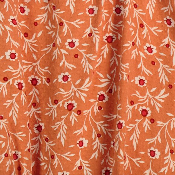 Isabel Maternity Blouse Womens Large Floral Textured Square Neck 3/4 Sleeve Top - Picture 6 of 12